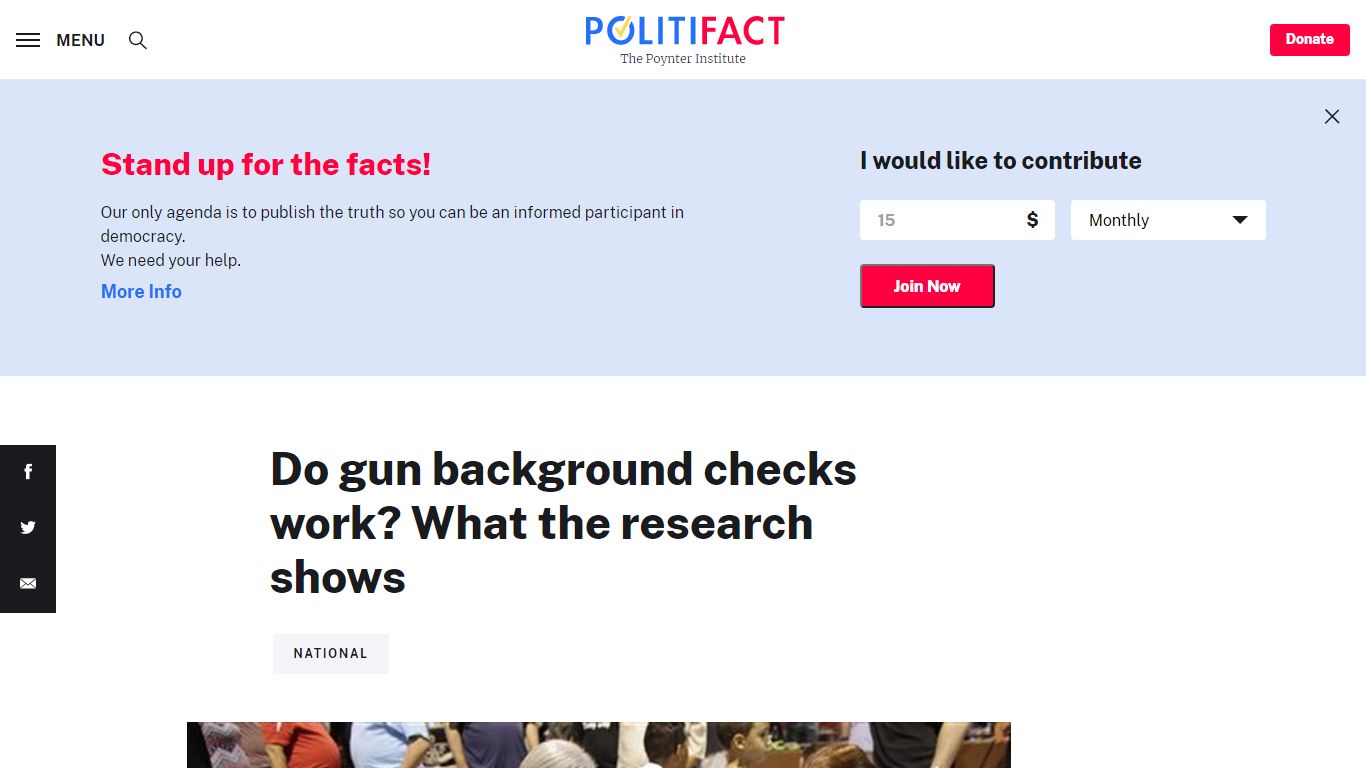 PolitiFact - Do gun background checks work? What the research shows